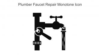 Plumber Faucet Repair Monotone Icon In Powerpoint Pptx Png And Editable Eps Format