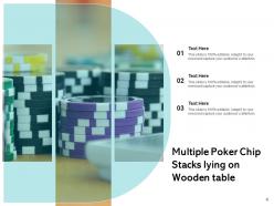Poker Chip Individual Making Placed Roulette Beside