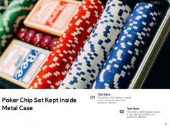 Poker Chip Individual Making Placed Roulette Beside