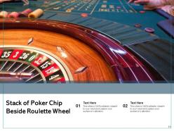 Poker Chip Individual Making Placed Roulette Beside