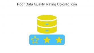 Poor Data Quality Rating Colored Icon In Powerpoint Pptx Png And Editable Eps Format