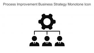 Process Improvement Business Strategy Monotone Icon In Powerpoint Pptx Png And Editable Eps Format