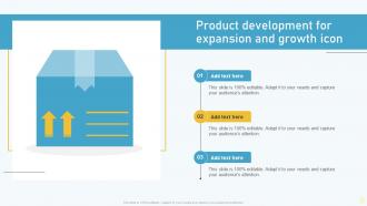 Product Development For Expansion And Growth Icon
