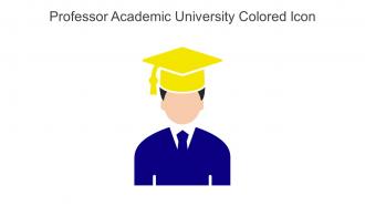Professor Academic University Colored Icon In Powerpoint Pptx Png And Editable Eps Format