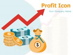 Profit Icon Innovation Bulb Icon Financial Growing Business Gear Manufacturing Currency