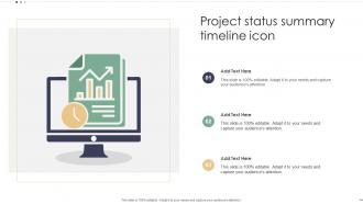 Project Status Summary Timeline Icon
