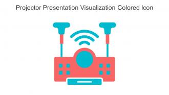 Projector Presentation Visualization Colored Icon In Powerpoint Pptx Png And Editable Eps Format