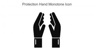 Protection Hand Monotone Icon In Powerpoint Pptx Png And Editable Eps Format