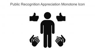 Public Recognition Appreciation Monotone Icon In Powerpoint Pptx Png And Editable Eps Format