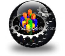 Business graph adjust powerpoint icon c
