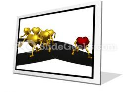 Choice of a direction powerpoint icon f