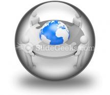 Cooperation team powerpoint icon c