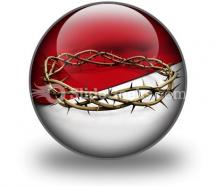 Crown of thorns ppt icon for ppt templates and slides c