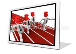 Currency race powerpoint icon f
