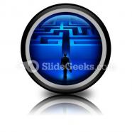 Entering the labyrinth ppt icon for ppt templates and slides cc
