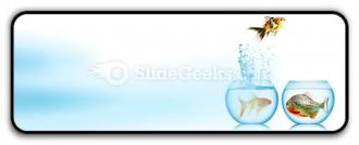 Fish runs away powerpoint icon r