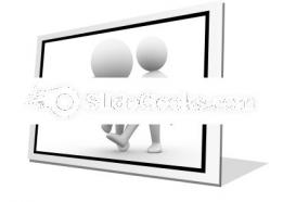 Make him fall down ppt icon for ppt templates and slides f