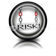 Risk hanging powerpoint icon cc