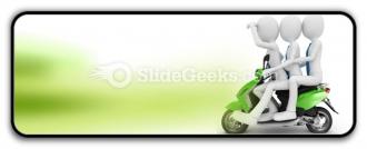 Team on the scooter powerpoint icon r