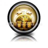 Time is money concept ppt icon for ppt templates and slides cc