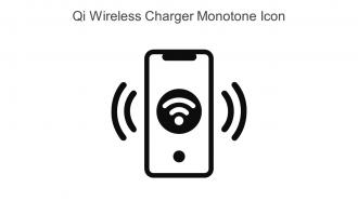 QI Wireless Charger Monotone Icon In Powerpoint Pptx Png And Editable Eps Format