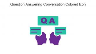 Question Answering Conversation Colored Icon In Powerpoint Pptx Png And Editable Eps Format