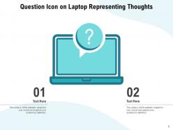 Question Icon Employee Electronic Monitor Representing Thoughts Objectives