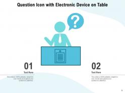 Question Icon Employee Electronic Monitor Representing Thoughts Objectives