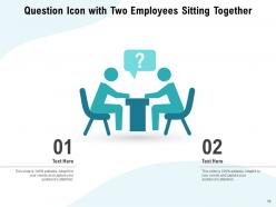 Question Icon Employee Electronic Monitor Representing Thoughts Objectives