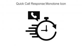 Quick Call Response Monotone Icon In Powerpoint Pptx Png And Editable Eps Format