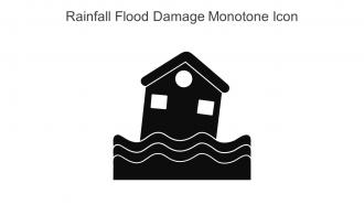 Rainfall Flood Damage Monotone Icon In Powerpoint Pptx Png And Editable Eps Format