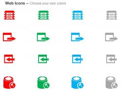 Raw data external web internal web data mining ppt icons graphics