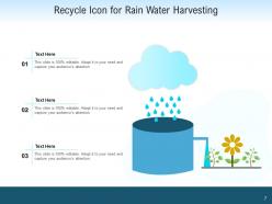 Recycle Water Treatment Circular Arrow Illustrating Irrigation Representing