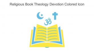 Religious Book Theology Devotion Colored Icon In Powerpoint Pptx Png And Editable Eps Format