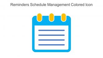Reminders Schedule Management Colored Icon In Powerpoint Pptx Png And Editable Eps Format