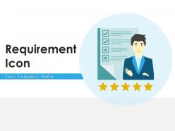 Requirement Icon Organization Planning Gear Production Business Document