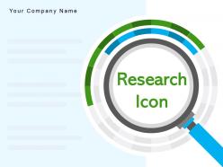 Research icon financial portfolio dollar magnifying glass advertising marketing strategy