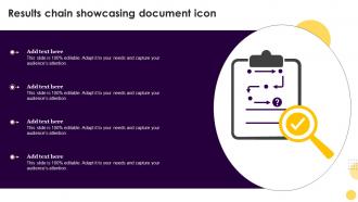 Results Chain Showcasing Document Icon