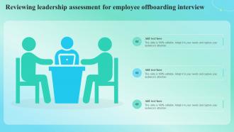 Reviewing Leadership Assessment For Employee Offboarding Interview