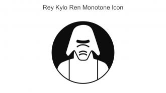Rey Kylo Ren Monotone Icon In Powerpoint Pptx Png And Editable Eps Format