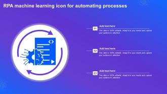 RPA Machine Learning Icon For Automating Processes