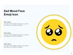 Sad Emoji Individual Pressure Emotion Messages Depicting