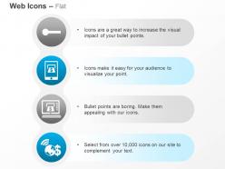 Safety mobile laptop financial transfer global money solutions ppt icons graphics
