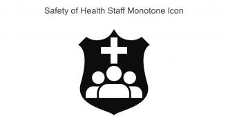 Safety Of Health Staff Monotone Icon In Powerpoint Pptx Png And Editable Eps Format
