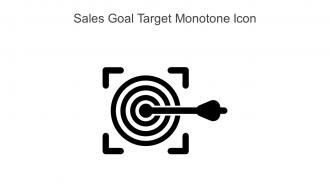 Sales Goal Target Monotone Icon In Powerpoint Pptx Png And Editable Eps Format