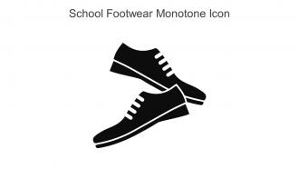 School Footwear Monotone Icon In Powerpoint Pptx Png And Editable Eps Format