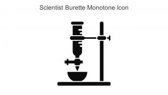 Scientist Burette Monotone Icon In Powerpoint Pptx Png And Editable Eps Format