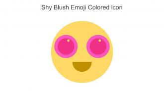 Shy Blush Emoji Colored Icon In Powerpoint Pptx Png And Editable Eps Format