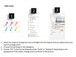 Six staged spiral timeline with icons flat powerpoint design