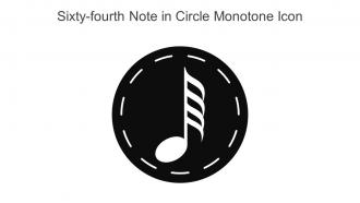 Sixty Fourth Note In Circle Monotone Icon In Powerpoint Pptx Png And Editable Eps Format